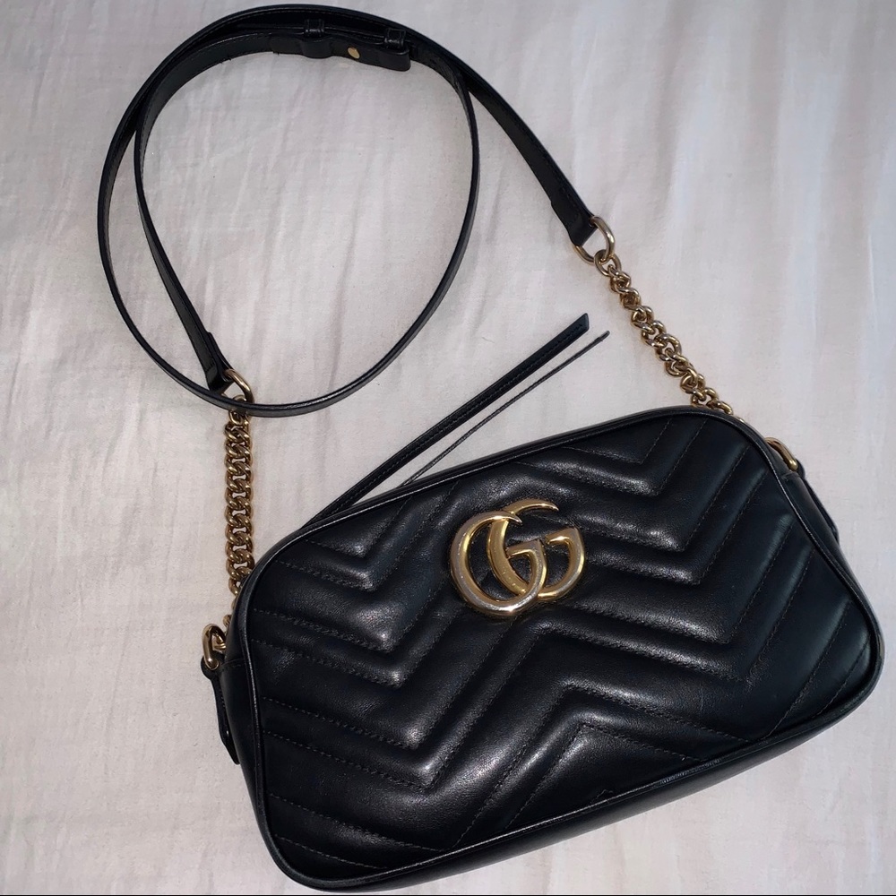 GG Marmont small matelassé shoulder bag